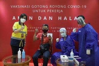 CCEP Indonesia Berpartisipasi Program Vaksinasi Gotong Royong
