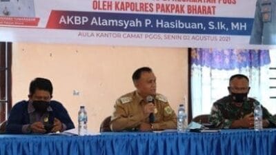 Wakil Bupati Pakpak Bharat Hadiri Sosialisasi Penanganan Covid-19