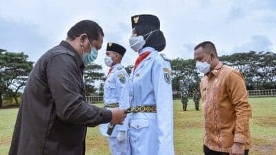 Walikota P. Sidimpuan Kukuhkan Paskibra Tahun 2021