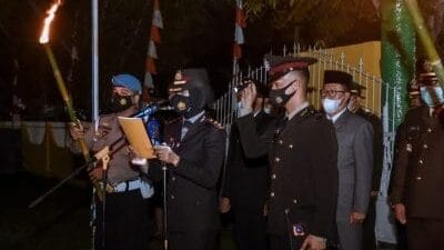 Kapolresta P.Sidimpuan Irup Apel Kehormatan & Renungan Suci di TMP
