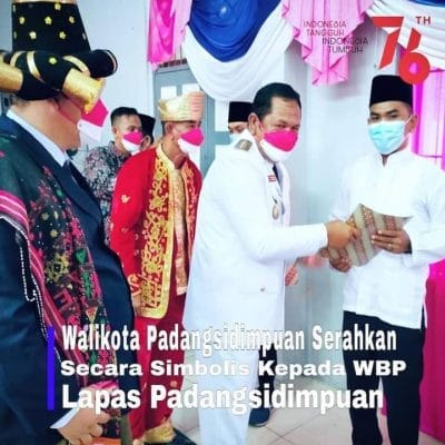 Walikota Psp Serahkan SK Remisi Kepada Wabi Lapas