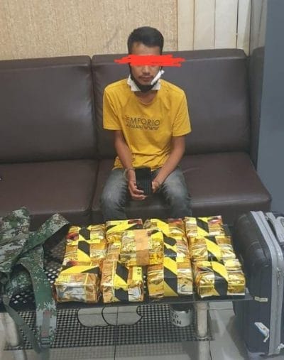 Kurir SS 13 Kg Tak Berkutik Dibekuk Ditresnarkoba Poldasu