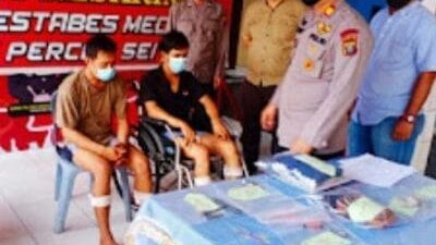 Dua Bandit Curanmor "Patentengan" Kena Dor Polisi Menggelepar, Tapi Tak Mati