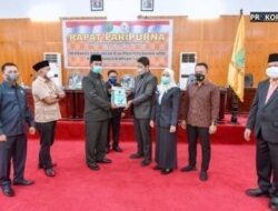 Walikota P. Sidimpuan Sampaikan Rancangan KUA Perubahan