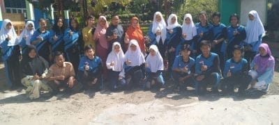 SMPN4 Siak Hulu Kampar Ciptakan Pupuk Organik dari Sampah Terbuang