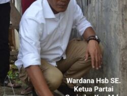 Ketua PAC Partai Gerindra Medan Amplas Letakan Batu Pertama Pembangunan Kantor dan Pemasangan Plank