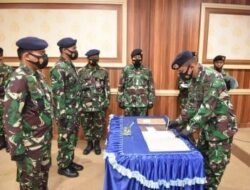 Dansatrol Lantamal I Belawan Pimpin Sertijab Komandan KRI Siliman 848