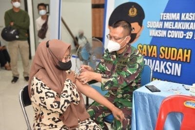 TNI AL Lantamal I Belawan Laksanakan Vaksinasi Secara Rutin