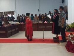 Sorta Ertaty Siahaan Dilantik Jadi Ketua Ketua DPRD Samosir Masa Bhakti 2021-2024