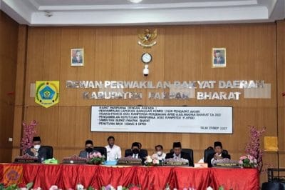 DPRD Sahkan P-APBD Pakpak Bharat TA 2021