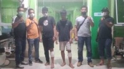 Dua Pelaku Curanmor Kena Dor Menggelepar