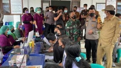 AKABRI 90 Vaksinasi Massal Bagi Pelajar dan Warga Taput