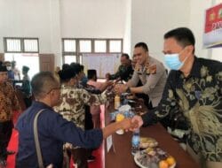 Seluruh Jajaran Polsek Resort Kampar Gelar Deklarasi Fakta Integritas Calon Kades Tahun 2021