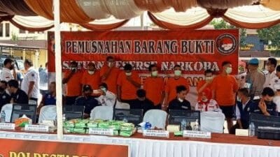 Polrestabes Medan Musnahkan Narkotika