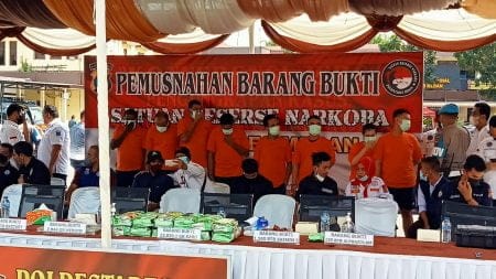 Polrestabes Medan Musnahkan Narkotika