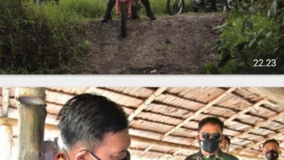 Kapoldasu Bersama Pangdam I BB Naik Trail Temui Warga di Pedalaman Nisel Ajak Warga Tak Takut Divaksin