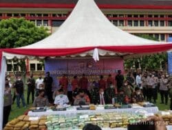 Polda Sumut Musnahkan Hasil Tangkapan  Narkoba