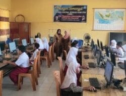 SDN 009 Sungai Pagar Laksanakan ANBK Di SMPN 2 Kampar Kiri Hilir