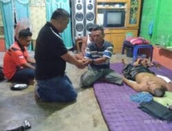 Ketua Pemuda Pancasila Panai Hulu Serahkan Bantuan Penderita Kanker Ganas