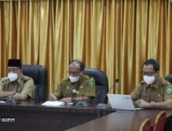 Wawako Sidimpuan Ikuti Zoom Meeting Bersama Mendagri