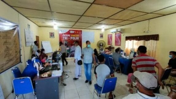 Polsek Siak Hulu Lakukan Akselerasi Percepatan Suntik Vaksin