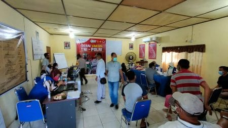 Polsek Siak Hulu Lakukan Akselerasi Percepatan Suntik Vaksin