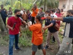 Personil Polsek Biru-Biru Lakukan Pengamanan Rekon Kasus Pembunuhan