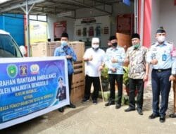 Lapas Kelas II A Bengkulu Terima Bantuan Ambulance dan Show Case Pendingin