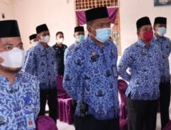 HUT Korpri Ke-50, Rutan Kelas IIB Tarutung Upacara Secara Virtual