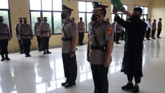 Kapolres Pesawaran Pimpin Sertijab Wakapolres