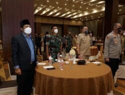 Bupati Franc Hadiri Acara Asistensi Pengelolaan Keuangan Terkait Percepatan Penyerapan Anggaran dan Evaluasi PPKM Kabupaten/Kota se-Sumut