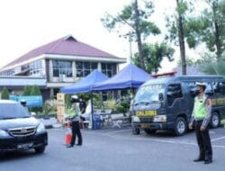 Dit Lantas Polda Sumut Gelar Simulasi Pos Pam Ops Lilin Toba 2021