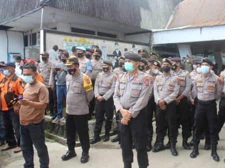 Polres Psp Kawal Demo Pemuda Pancasila di DPRD