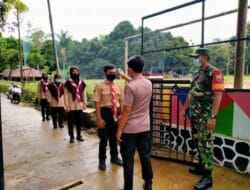 Babinsa Koramil 19/Siais Pantau PTM di SMKN 1 Angkola Barat