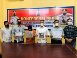 Uang Hasil Transaksi Narkoba Rp324.200.000 Dilimpakan ke Kejari Labusel