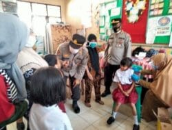 Polsek Besitang Bersama SDN 050780 Sukses Adakan Vaksinasi