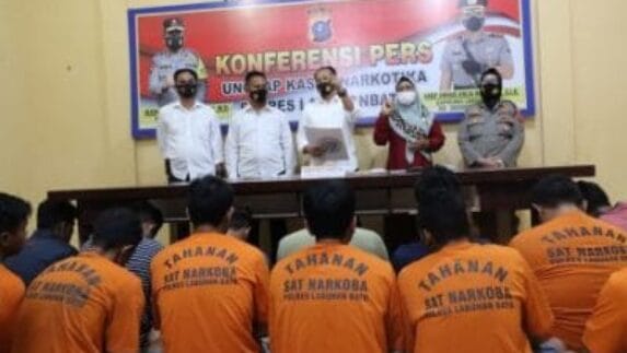 Dua Pekan 2022, Polres Labuhanbatu Ringkus 16 Pelaku Narkoba