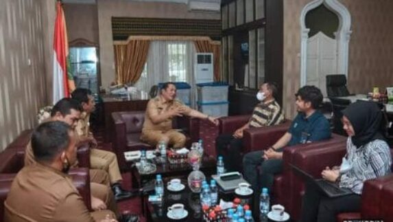 Kakandatel Audensi ke Walikota Sidempuan