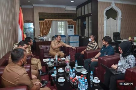 Kakandatel Audensi ke Walikota Sidempuan