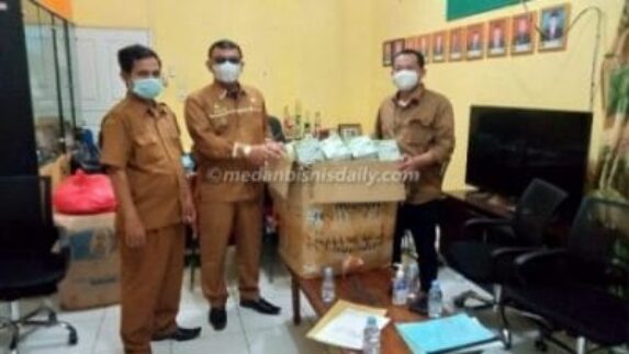Dinas Pendidikan Psp Terima Bantuan Masker Dari Bank Sumut