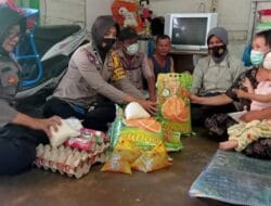 Polwan Polres Labuhanbatu Kunjungi Anak Penderita Hidrosefalus