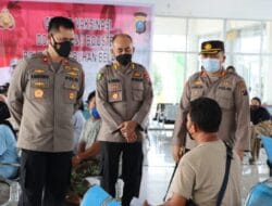 Wakapolda Sumut Tinjau Gebyar Vaksinasi Polres Pelabuhan Belawan