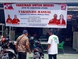 Pengurus Wilayah PSI Sumut Gelar Vaksinansi Massal