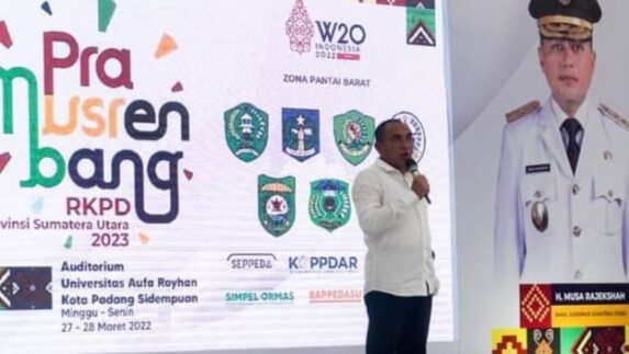 Gubsu Buka Pra Musrenbang Provinsi Sumut Zona Pantai Barat Tahun 2023