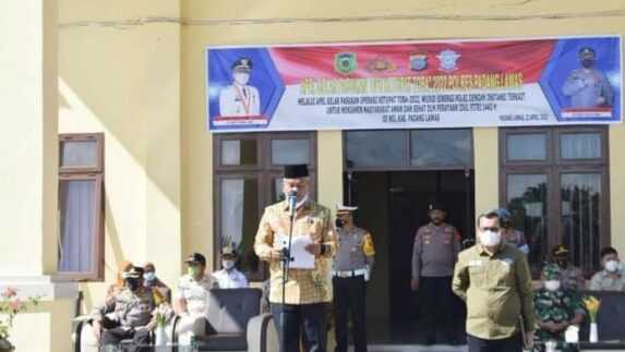 Plt. Bupati Palas : Pimpin Upacara Gelar Pasukan Operasi Ketupat 2022