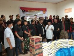 Ketua DPW Himpak Sumut Chandra Lingga Adakan Bhaksos 350 Paket Sembako