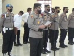 Kapolres Pelabuhan Belawan Pimpin Upacara Sertijab Wakapolres Dan Kasat Binmas