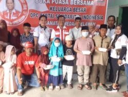 DPC PSI Medan Belawan Mengadakan Kegiatan Bakti Sosial di Penghujung Ramadhan