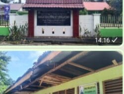 Kondisi Bangunan UPT SDN 007 Pangkalan Baru Siak Hulu Kampar Memprihatinkan
