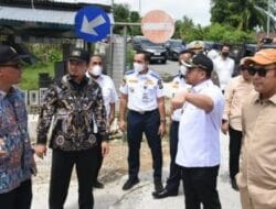 Bupati Kampar dan Ketua DPRD Kampar Tinjau Interchange (IC) Jalan Tol Bangkinang